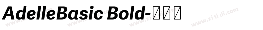 AdelleBasic Bold字体转换